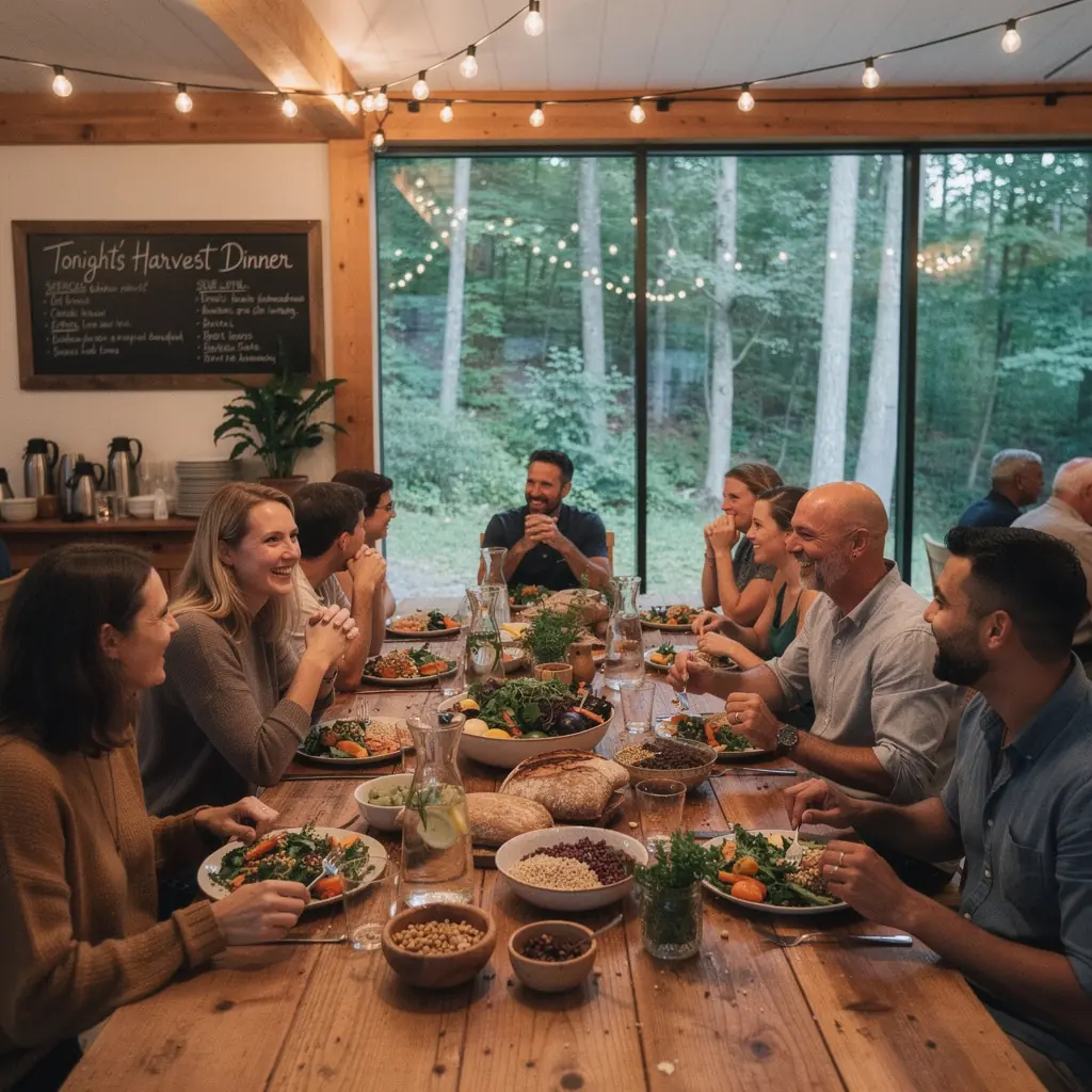 Уютный спа-центр с расслабляющей атмосферой и натуральными элементами декора.